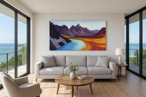 Talus and The tombstones Canvas Print