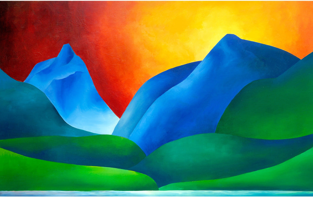 Canvas Art Print - Crag Lake Sunset