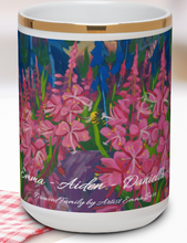 Load image into Gallery viewer, Personalized Accents Gold Mug - Fireweed Family