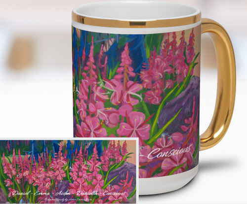 Personalized Accents Gold Mug - Fireweed Family