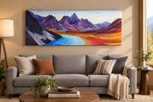 Load image into Gallery viewer, In-room lifestyle mock-up of Talus canvas print