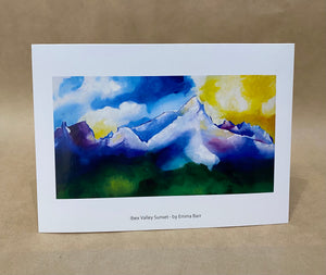Ibex Valley Sunset Art Card